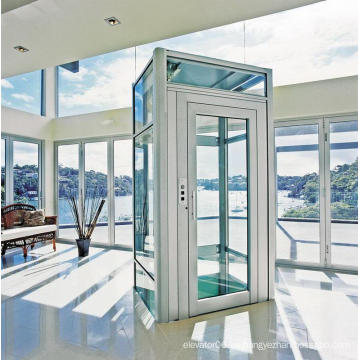 Aksen Home Elevator Villa Ascensor Glass Cabin Mrl H-J010